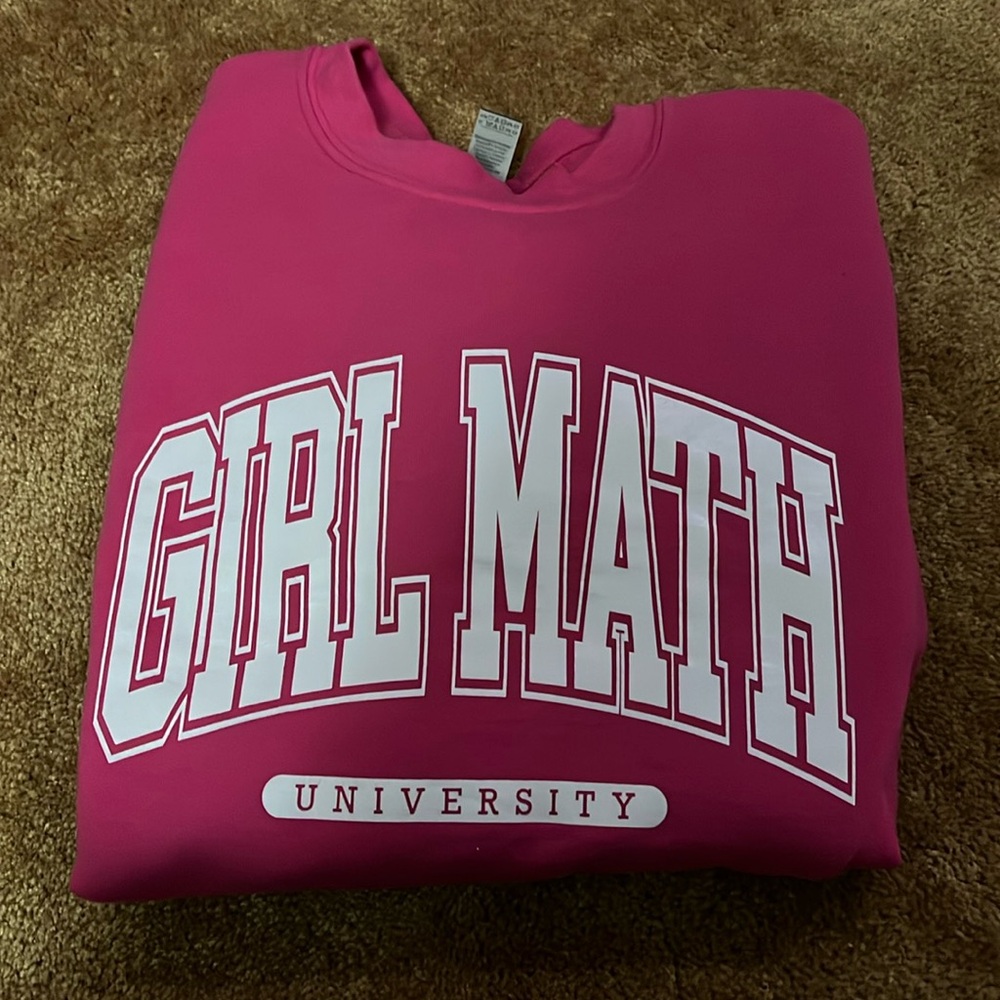 Girl Math University sweatshirt Gildan M